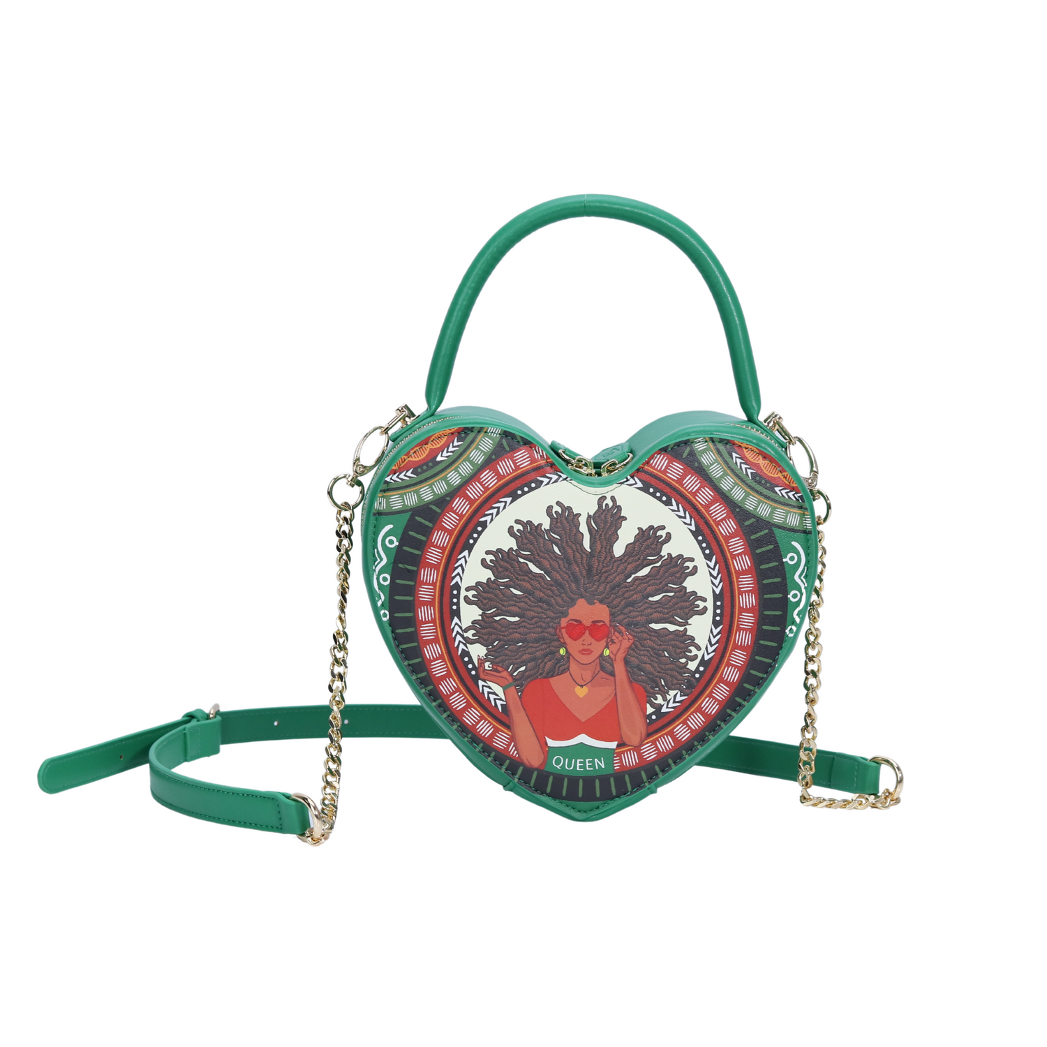 Queen of Locs Heart Crossbody Bag-Launches 10/26